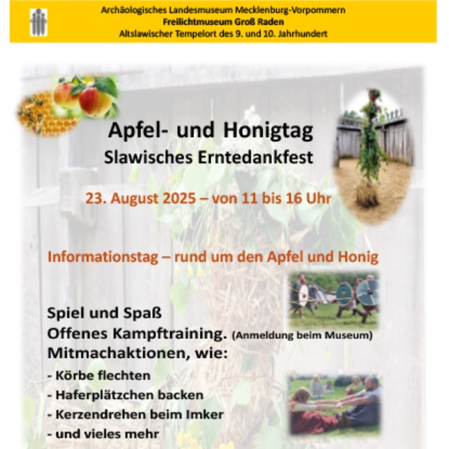 Plakat Apfel- und Honigtag