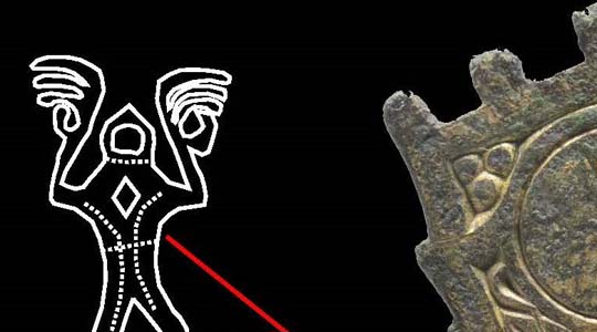 Verborgen und doch offensichtlich: "The Great Beast". Abbildung: Daniel Winger, Heinrich Schliemann-Institut für Altertumswissenschaften, Rostock.