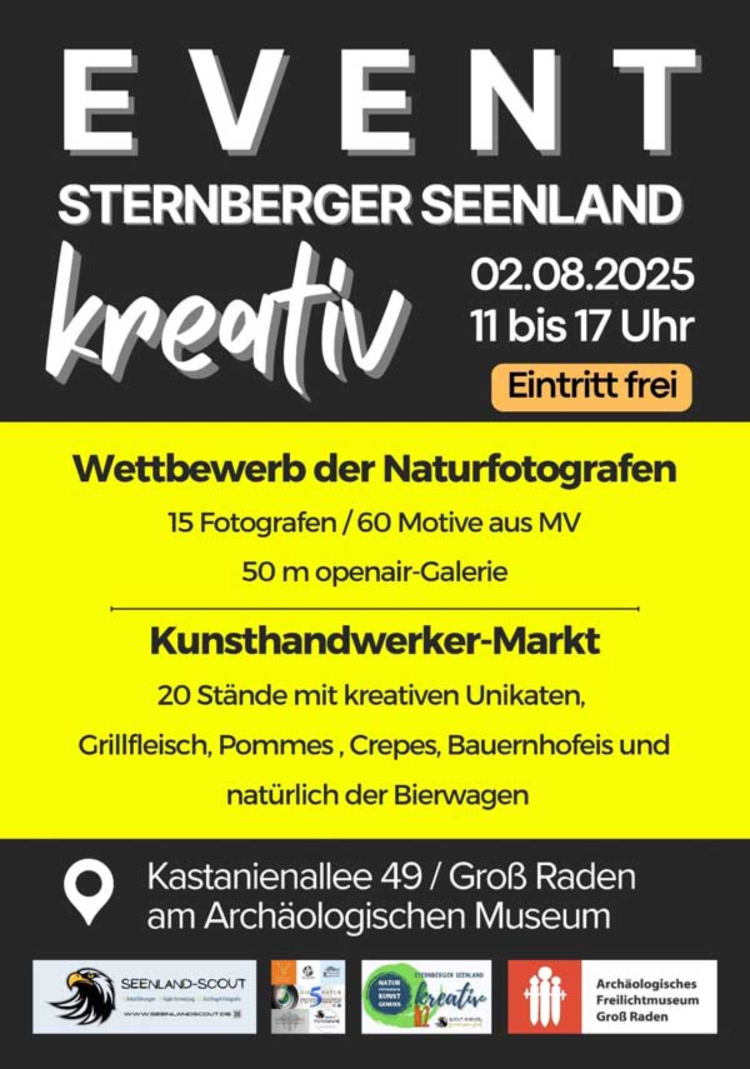Plakat zum Event „Sternberger Seenland kreativ“ Plakat zum Event „Sternberger Seenland kreativ“